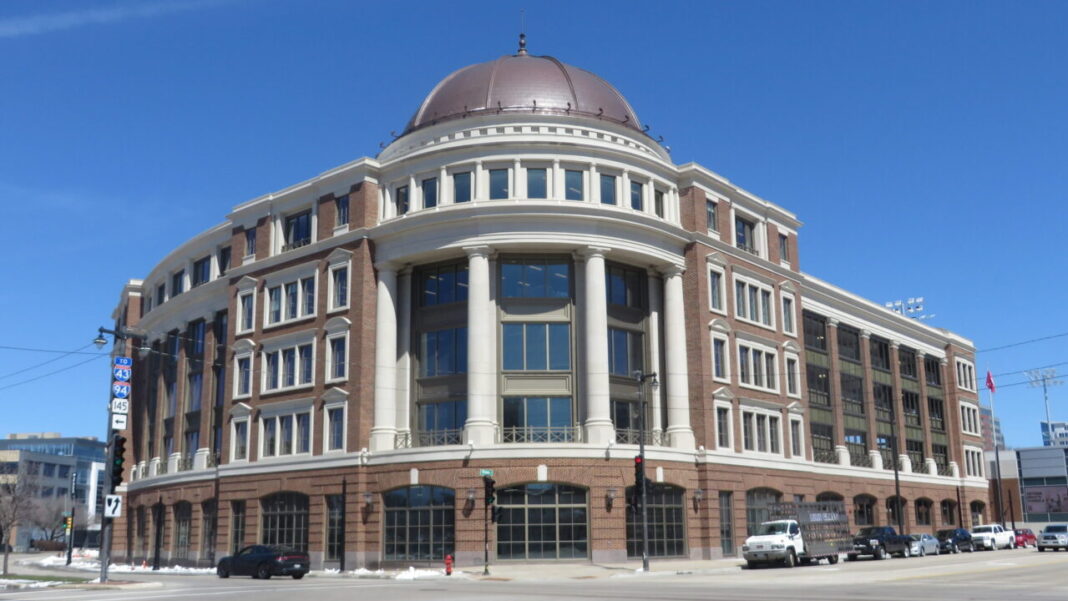 Palladium building in downtown Milwaukee. Palladium building in downtown Milwaukee.