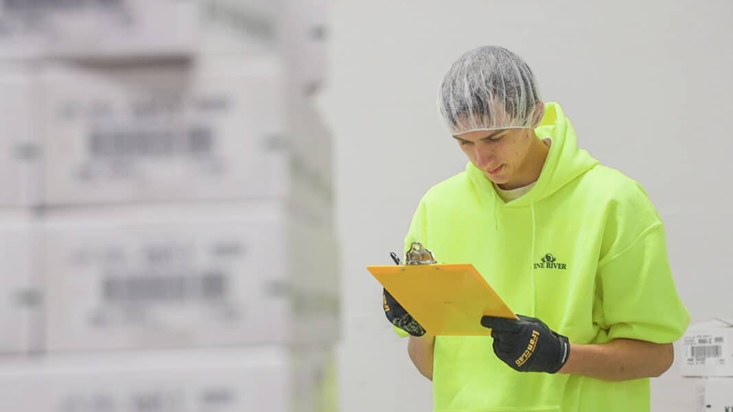 SR-Lakeland-Co-op-1-033020 Lakeland University student Ryan Hoey was a food safety and quality leader at Pine River Pre-Pack, Inc., in Newton.