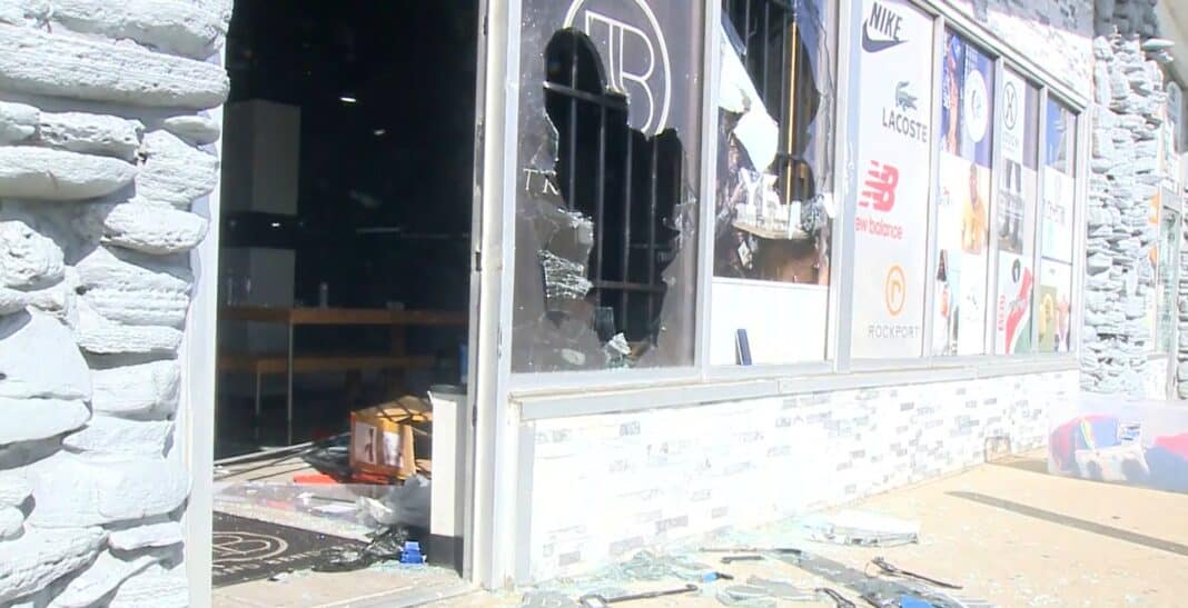 Trend Benderz photo from WISN-TV Channel 12 Trend Benderz was one of the businesses damaged in Milwaukee by looters Friday night. Photo from WISN-TV Channel 12, a media partner of BizTimes Milwaukee.