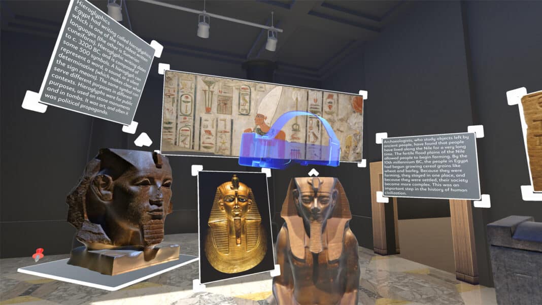 Holos-VirtualReality-Musuem-Submitted Holos provides students with learning experiences using virtual and augmented reality, including this ancient Egypt exhibit.
