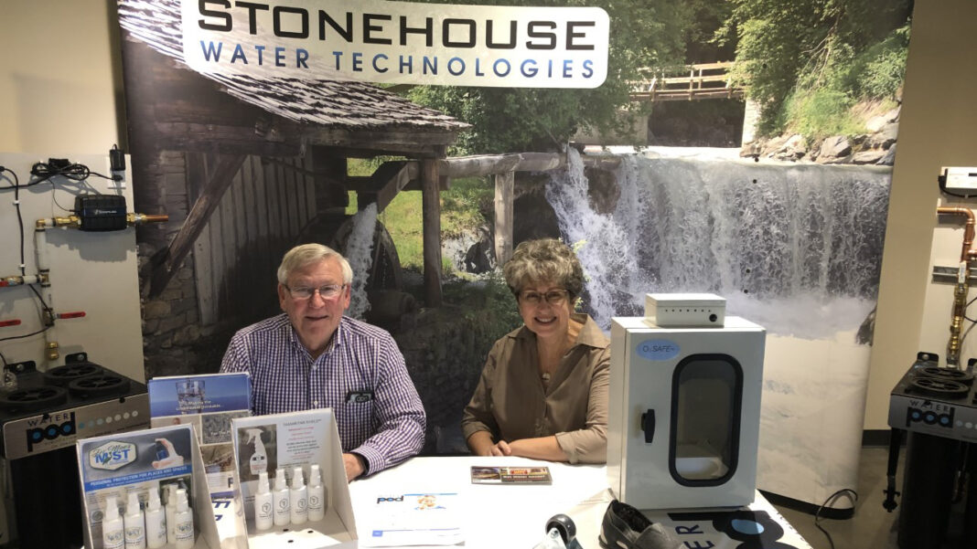 SR-FoF-Stonehouse Stonehouse Water Technologies chief executive officer Hensley Foster and vice president Anne Wick.