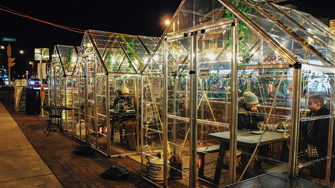 Braving the cold: Many restaurants add outdoor structures to survive winter - Vimarsana News