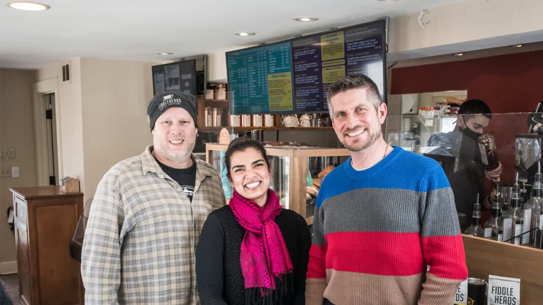 Fiddleheads-68 Fiddleheads co-owners Steve Klimczak, Mahnaz Marcy and Mike Wroblewski.